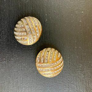 Clip On "Diamond" AND GOLD EARRINGS